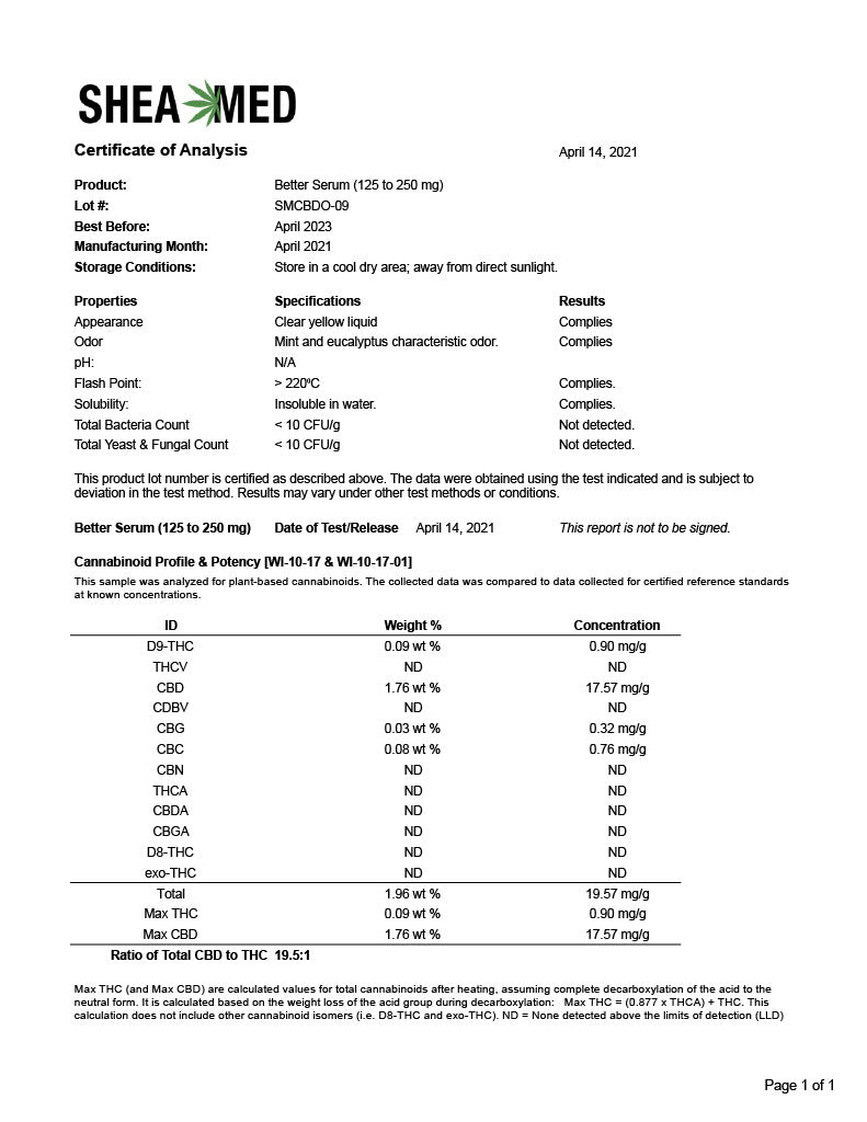 BETTER OIL SERUM (up to 330mg)